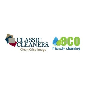 Classic Cleaners and Eco Logos.